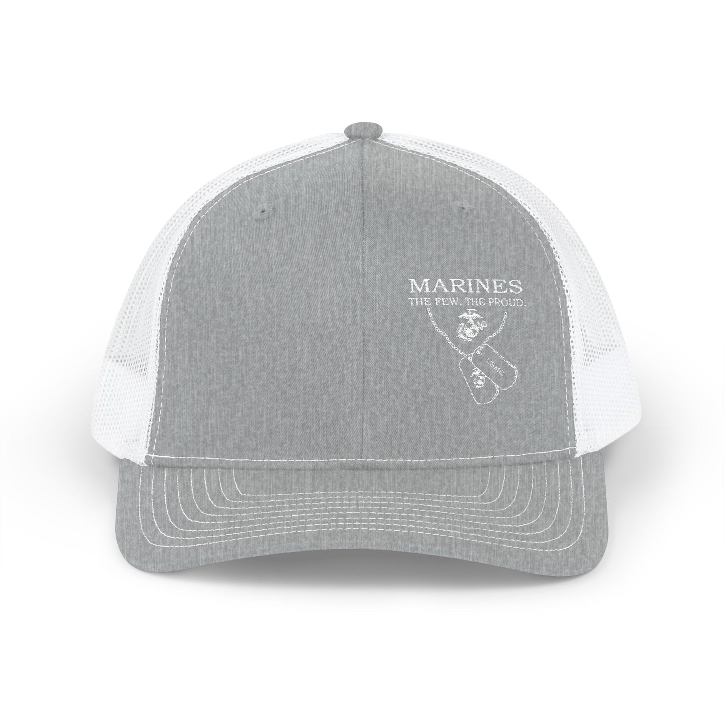Marines Snapback Trucker Cap - Embroidered Military Style Hat