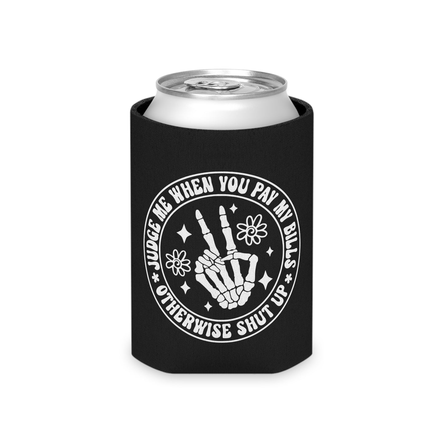 Sassy Can Cooler with Floral Design - Perfect for Parties