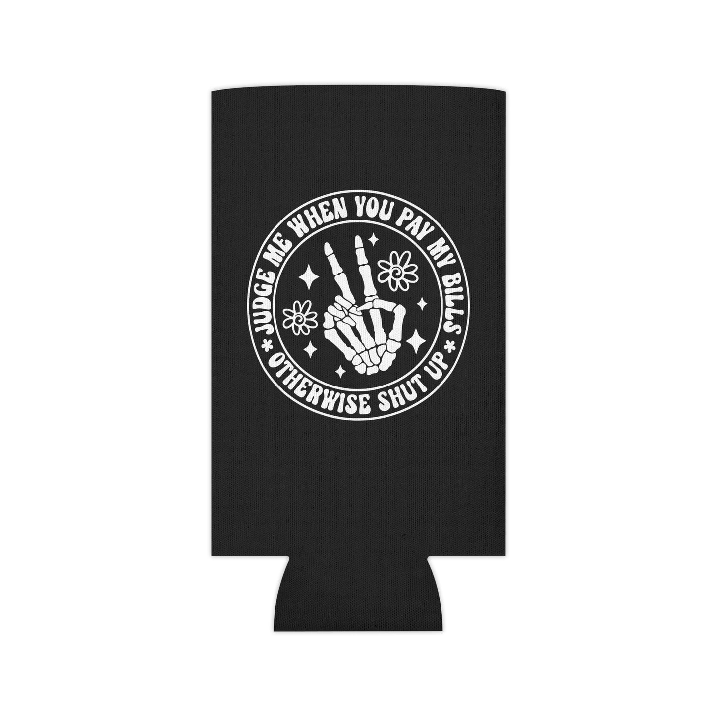 Sassy Can Cooler with Floral Design - Perfect for Parties