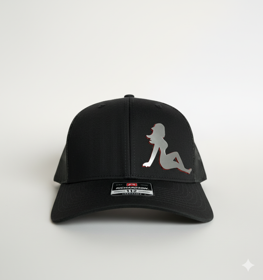 Chrome Mud Flap Lady Trucker Snapback Hat