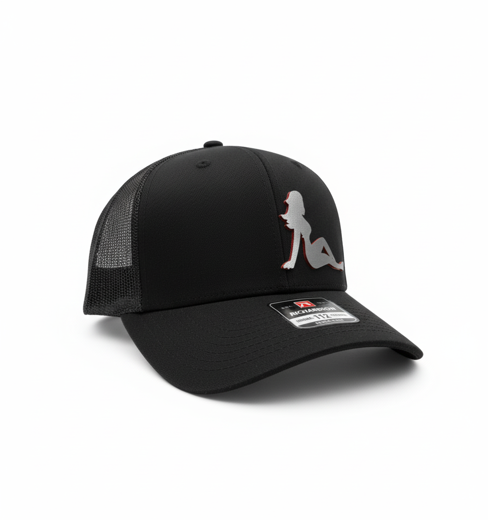 Chrome Mud Flap Lady Trucker Snapback Hat