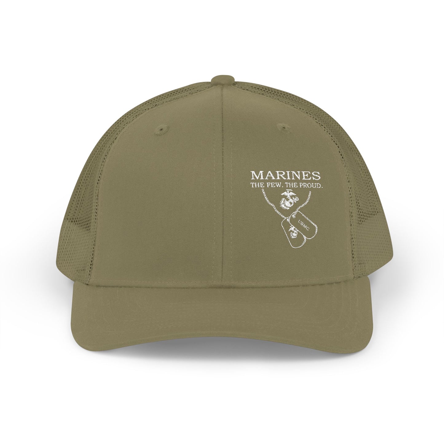 Marines Snapback Trucker Cap - Embroidered Military Style Hat