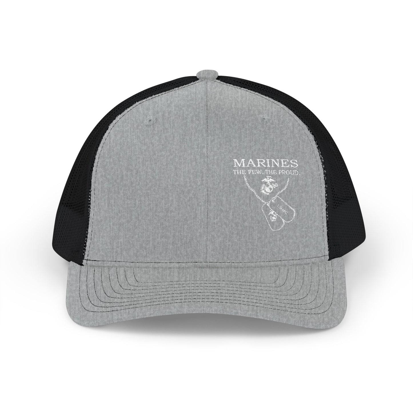 Marines Snapback Trucker Cap - Embroidered Military Style Hat