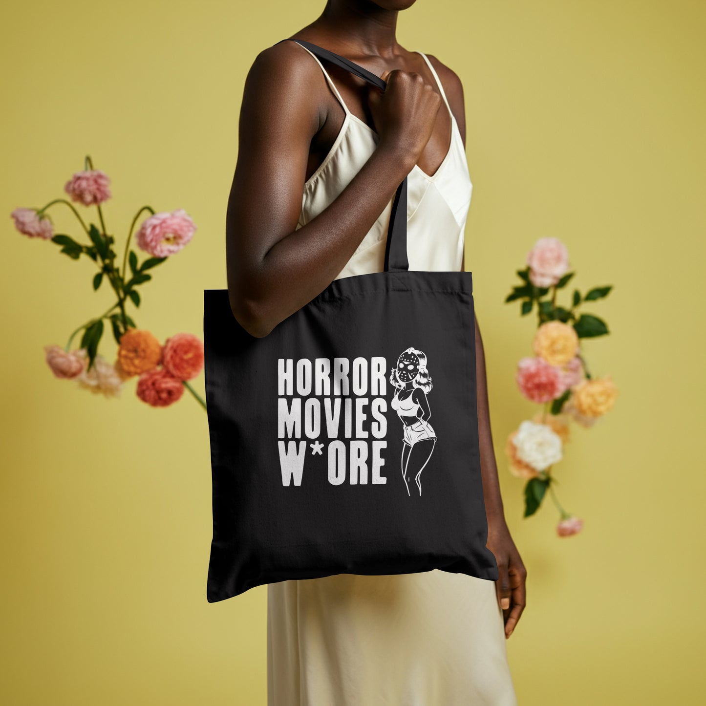 Horror Movies Whore Cotton Tote Bag