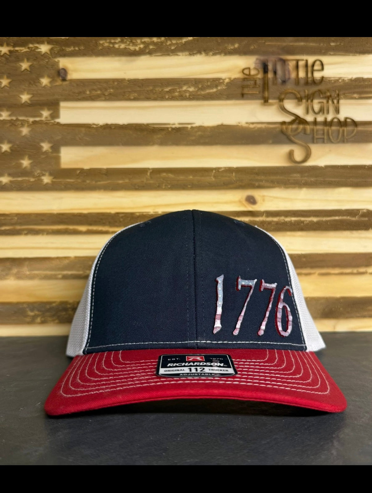 Richardson 112 Custom Hat with LoneStar tri layer acrylic 1776