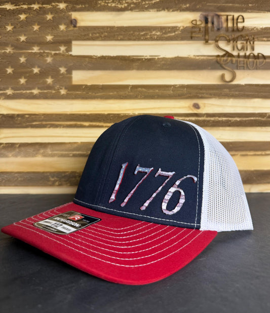 Richardson 112 Custom Hat with LoneStar tri layer acrylic 1776