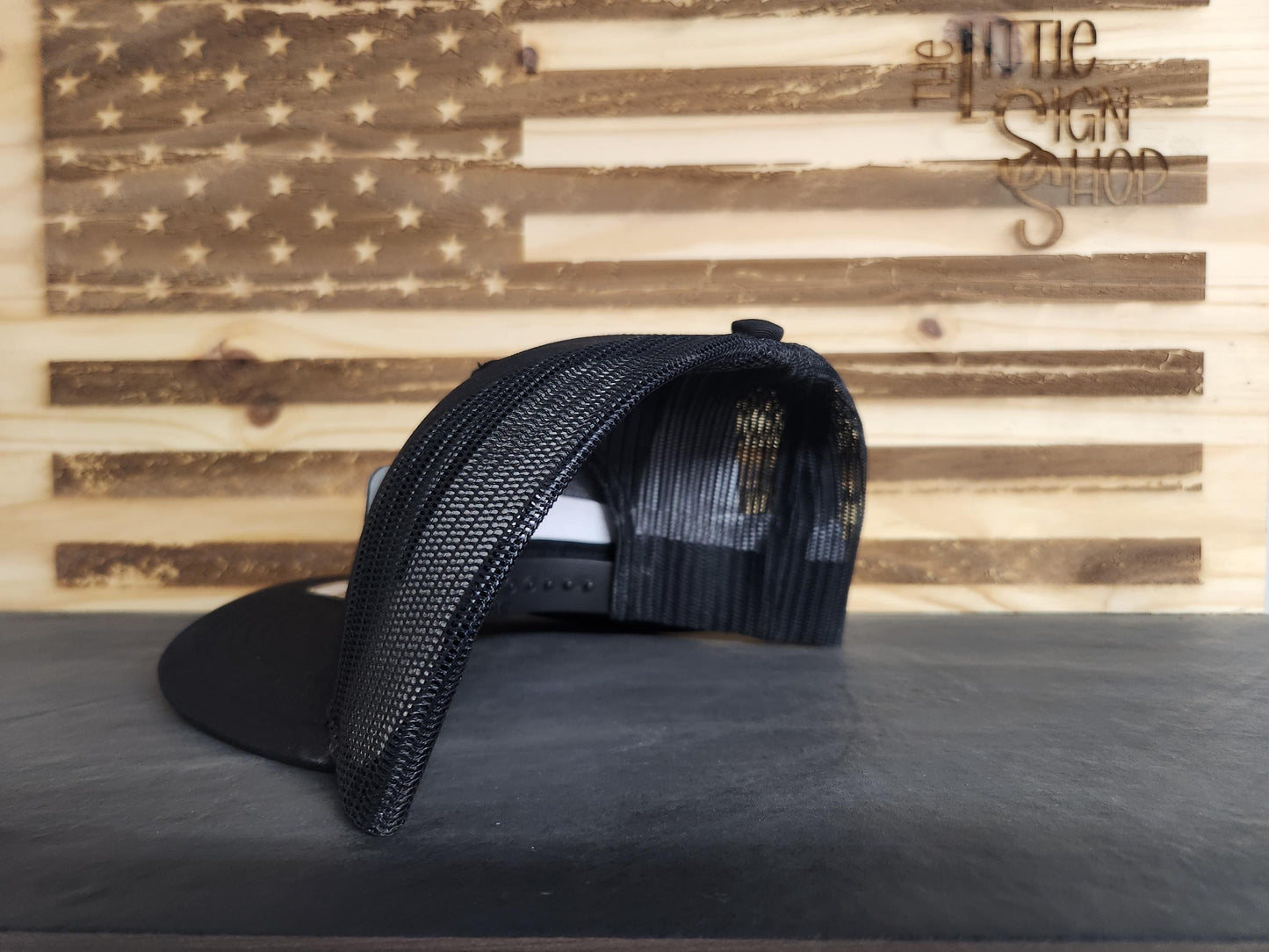 250th Anniversary Marines Trucker Hat w/ Black Leather Patch